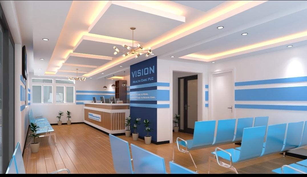 Vision Clinic reception and waiting area